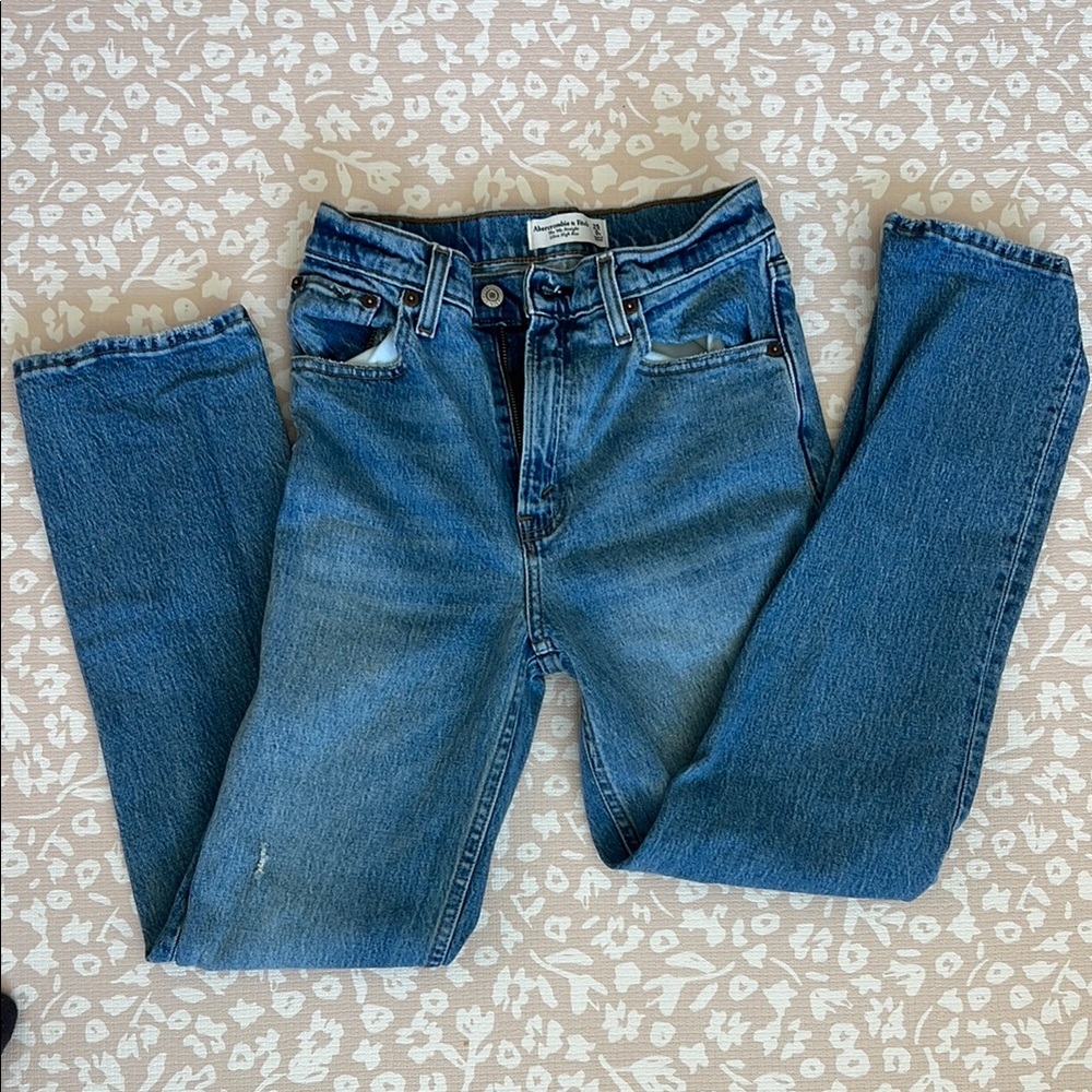 Classic Blue Denim Jeans Abercrombie